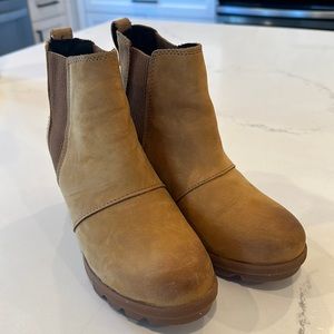 Sorel Lea Ankle Boot Camel Size 7